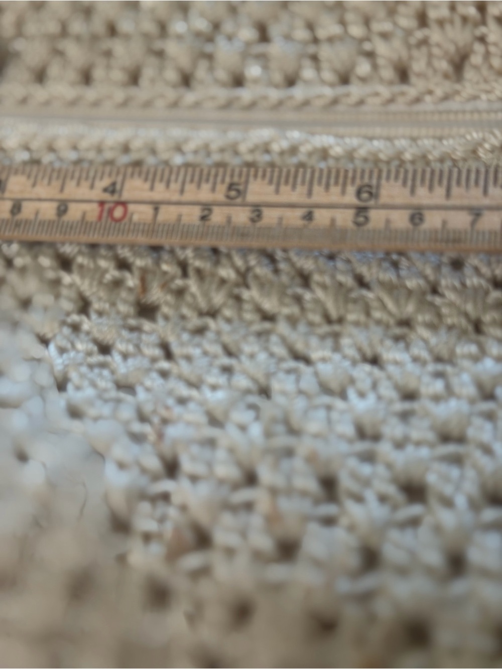 The Sak Cream Crochet Woven Shoulder Bag Zip Top Boho Purse - Picture 2 of 9